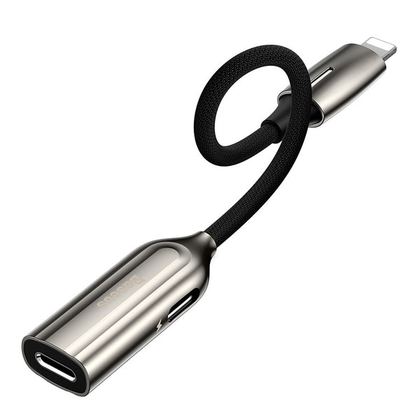 Baseus 2-in-1 L55 iPhone Lighting Male to Dual iPhone Female Adapter - Baseus 2-in-1 L55 iPhone Lighting Male to Dual iPhone Female Adapter - Default Title Ennap.com