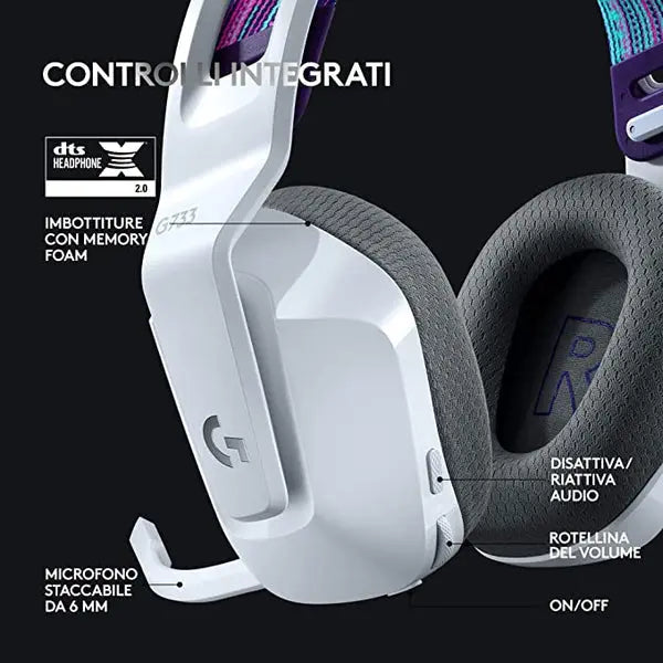 Logitech G733 Lightspeed Wireless RGB Gaming Headset 