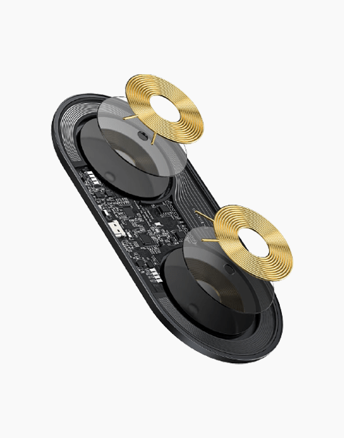 Baseus Simple Wireless Charger 2in1 Pro Edition For Phones+AirPods-Color: White---Ennap.com