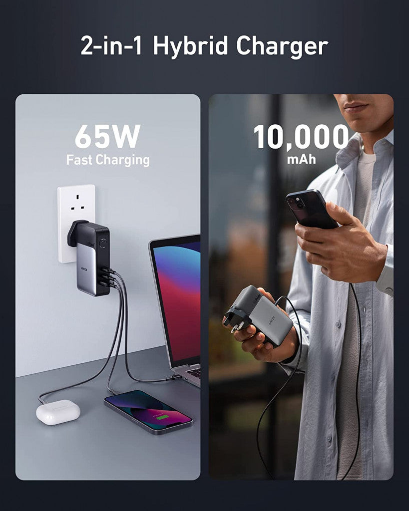 Anker 733 Power Bank 10000mAh (GaNPrime PowerCore 65W) Wall Charger----Ennap.com