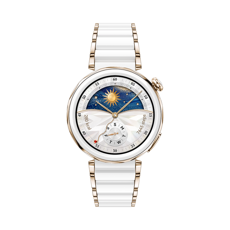 HUAWEI WATCH GT 5 Pro, 42mm-Color: Ceramic White---Ennap.com