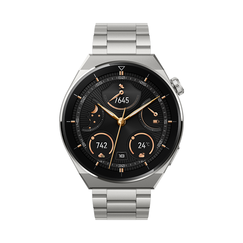 HUAWEI WATCH GT 3 Pro Titanium, 46mm - HUAWEI WATCH GT 3 Pro Titanium, 46mm - 46mm / Black Fluoroelastomer Ennap.com