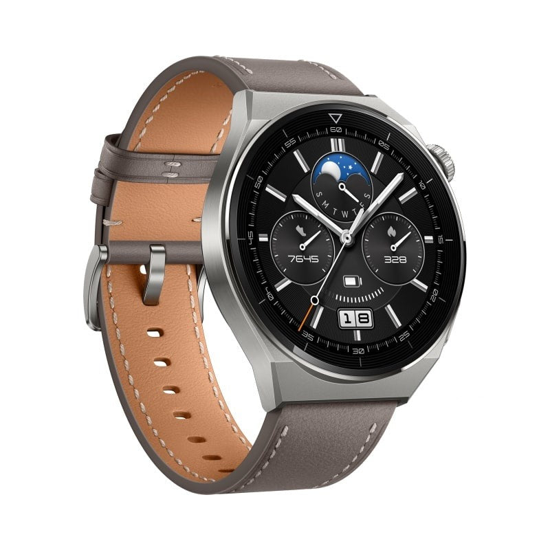 HUAWEI WATCH GT 3 Pro Titanium, 46mm - HUAWEI WATCH GT 3 Pro Titanium, 46mm - 46mm / Black Fluoroelastomer Ennap.com