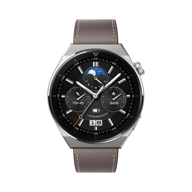 HUAWEI WATCH GT 3 Pro Titanium, 46mm - HUAWEI WATCH GT 3 Pro Titanium, 46mm - 46mm / Black Fluoroelastomer Ennap.com