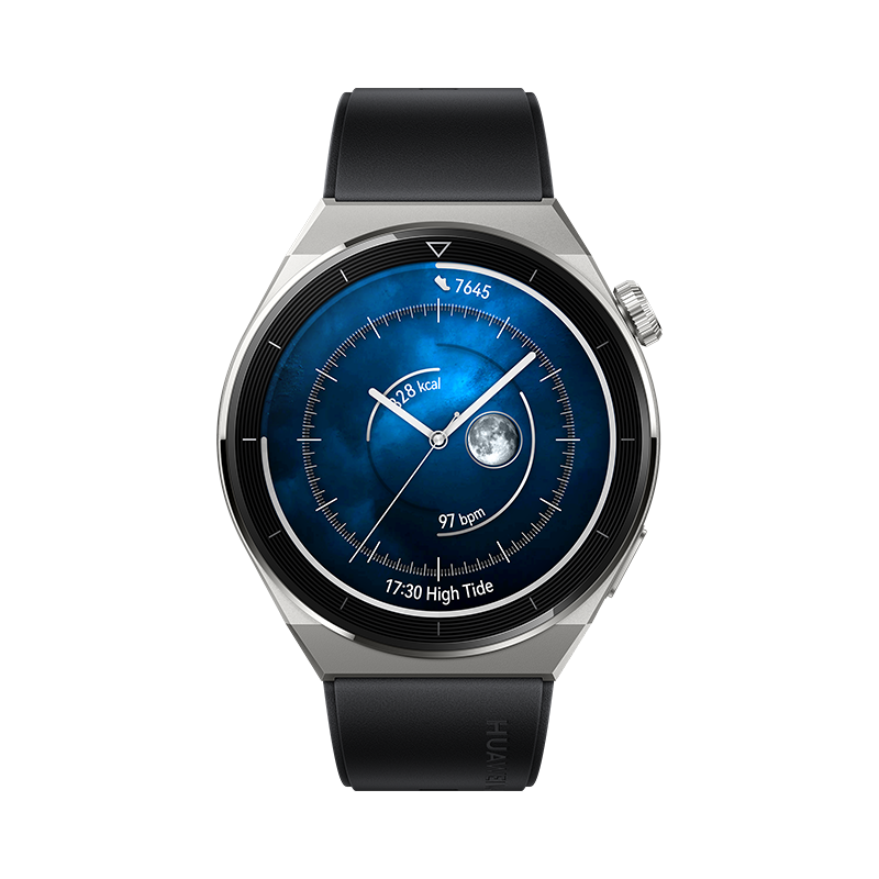 HUAWEI WATCH GT 3 Pro Titanium, 46mm - HUAWEI WATCH GT 3 Pro Titanium, 46mm - 46mm / Black Fluoroelastomer Ennap.com