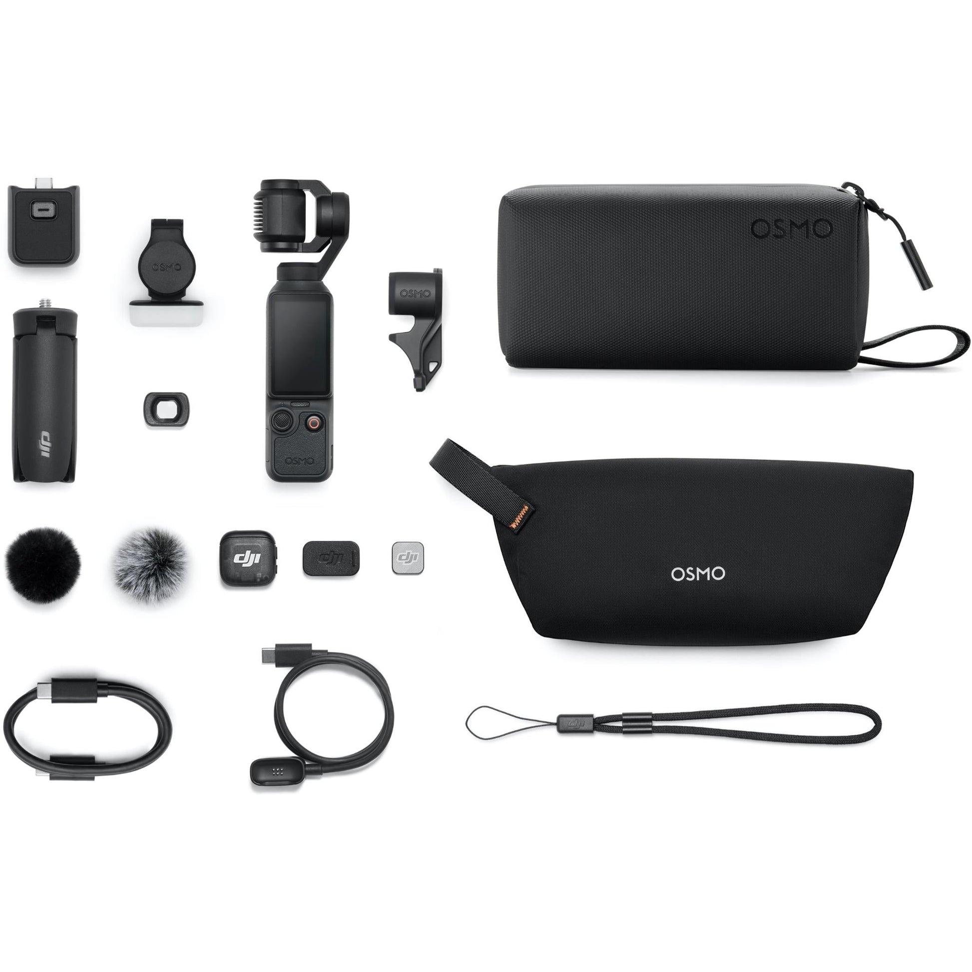 DJI Osmo Pocket 4 Creator Combo 3-Axis Stabilized 4K Handheld Camera with Rotatable Touchscreen 