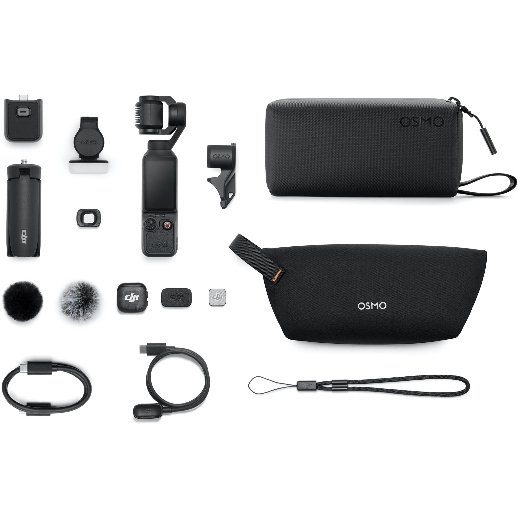 DJI Osmo Pocket 4 Creator Combo 3-Axis Stabilized 4K Handheld Camera with Rotatable Touchscreen 
