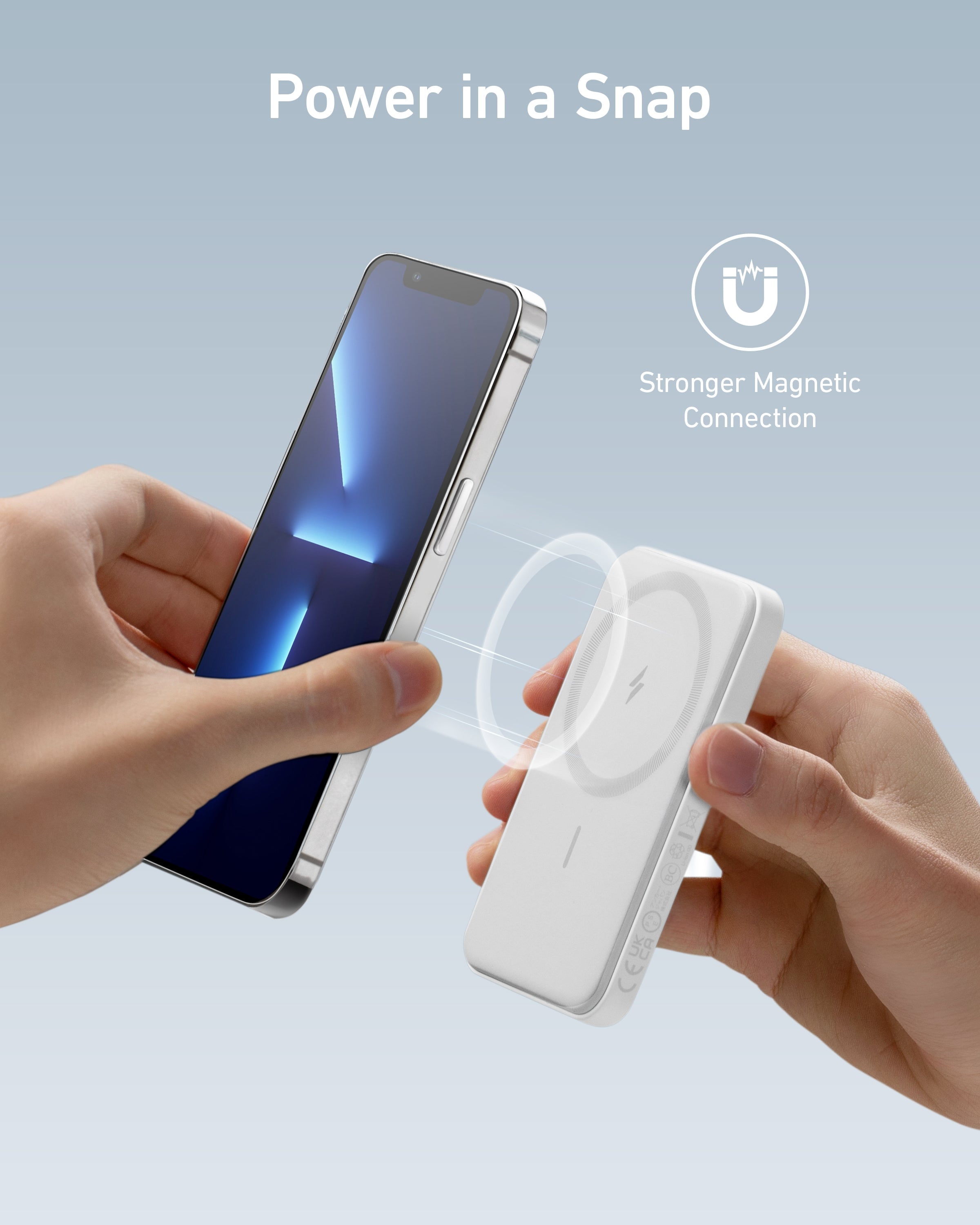 Anker 621 Magnetic Battery (MagGo)-Color: White---Ennap.com