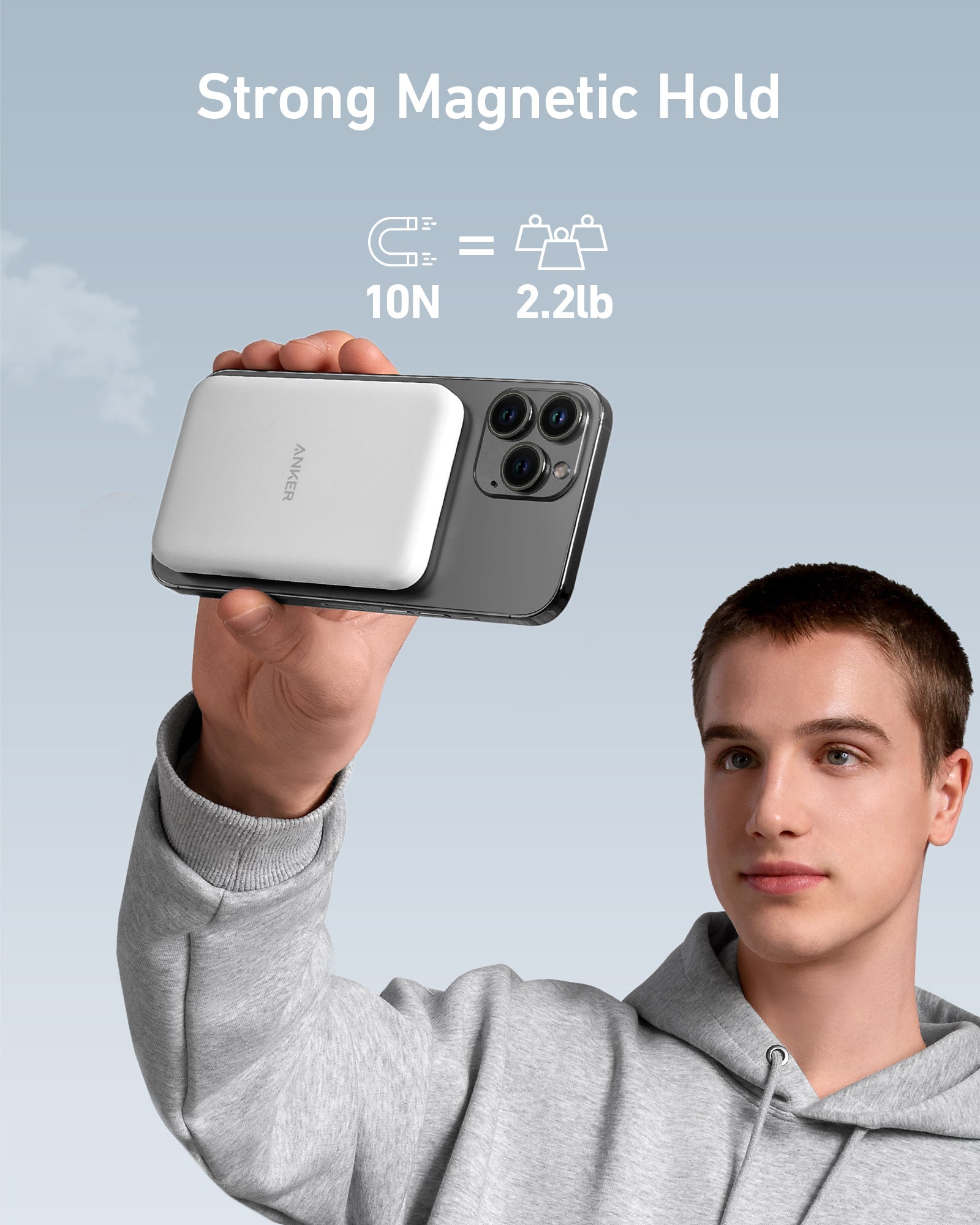 Anker 621 Magnetic Battery (MagGo)-Color: White---Ennap.com