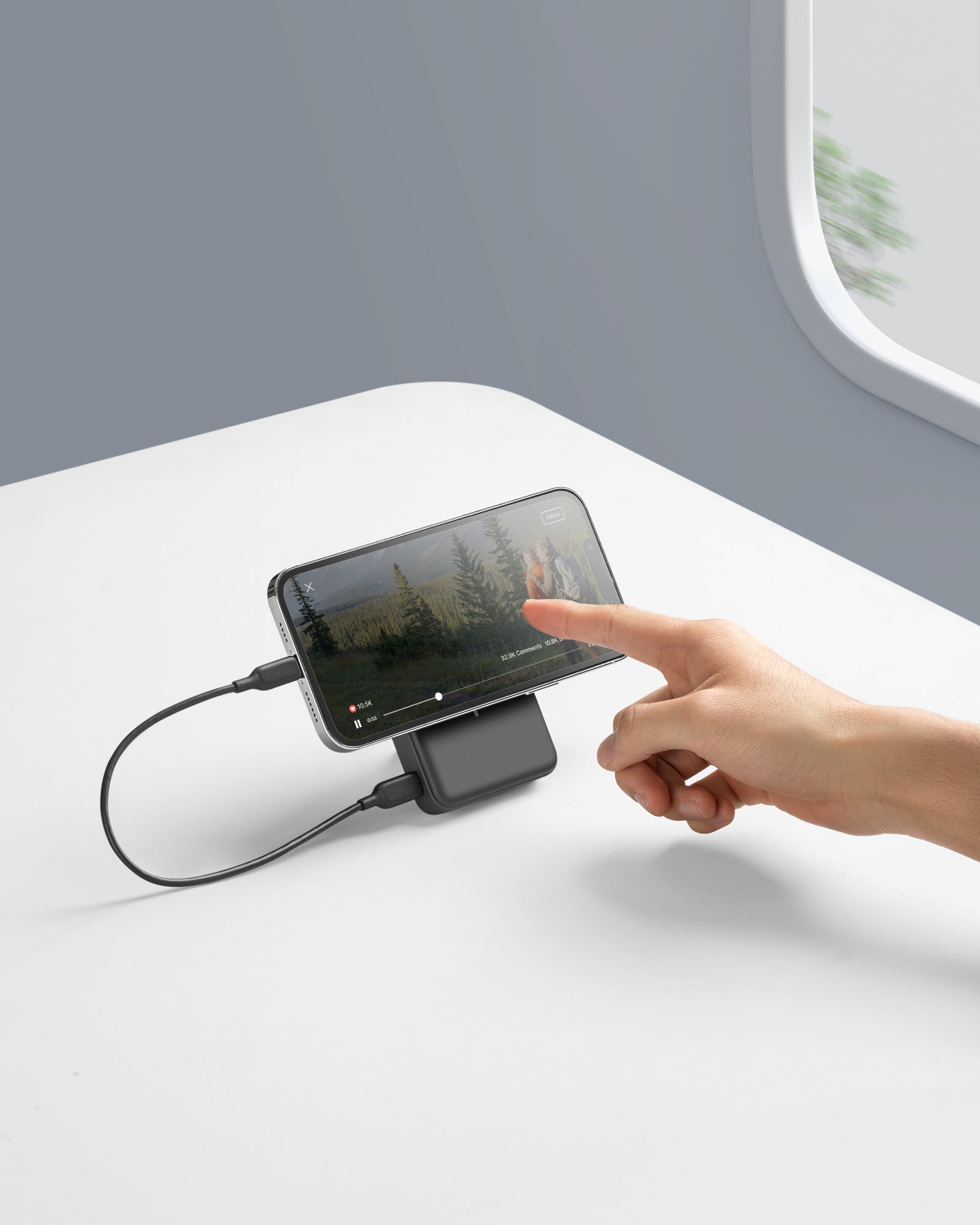 Anker 633 Magnetic Battery (MagGo)-Color: Interstellar Gray---Ennap.com