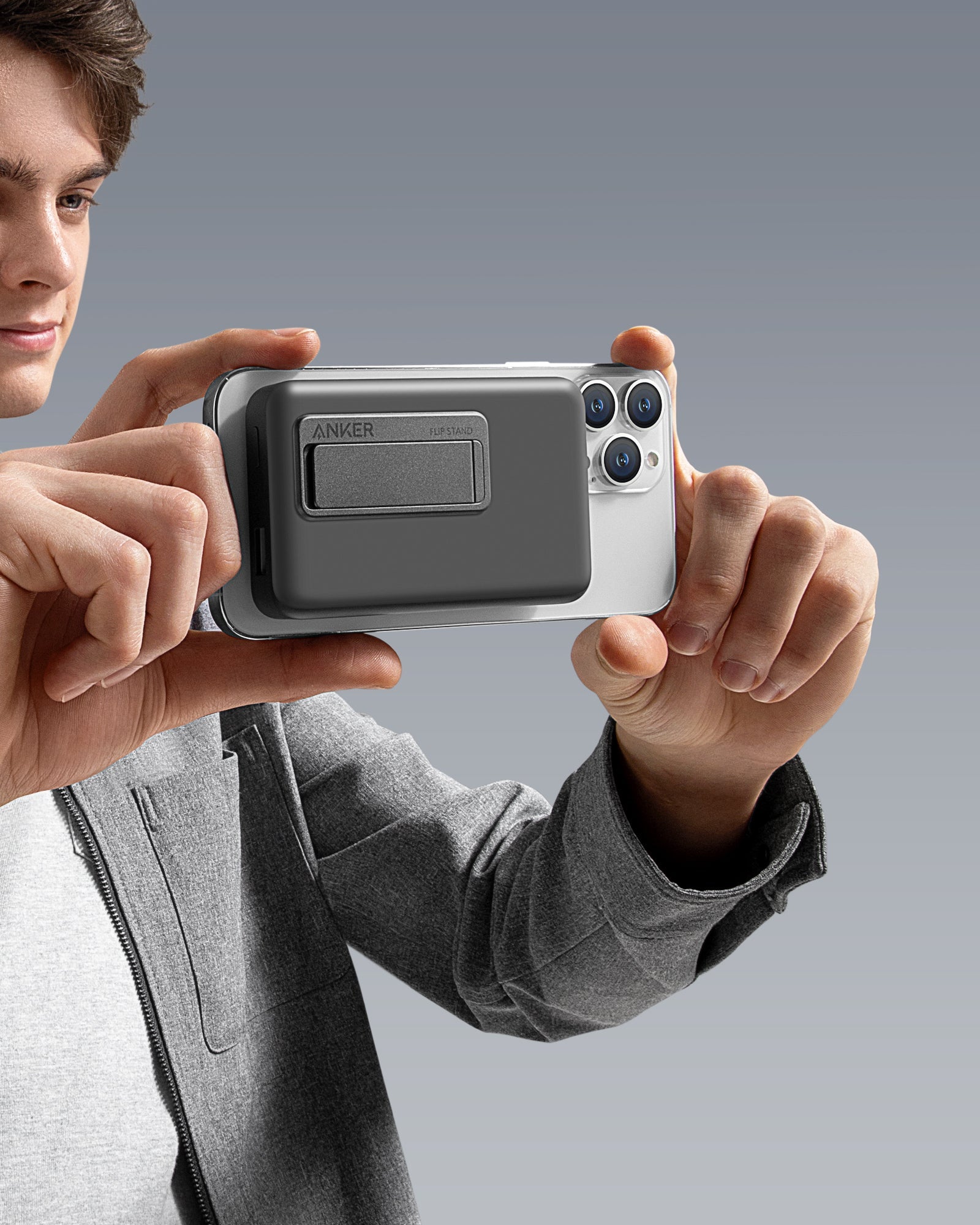Anker 633 Magnetic Battery (MagGo)-Color: Interstellar Gray---Ennap.com