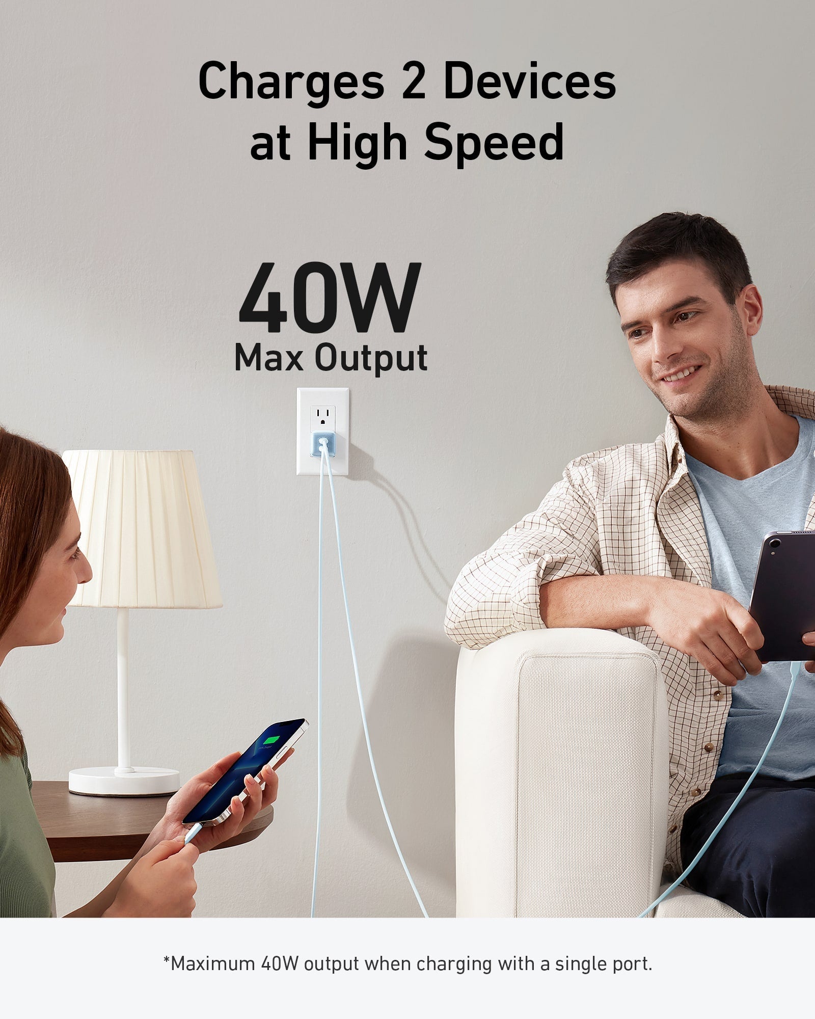 Anker 521 USB-C Charger 40W (Nano Pro) - Anker 521 USB-C Charger 40W (Nano Pro) - White Ennap.com