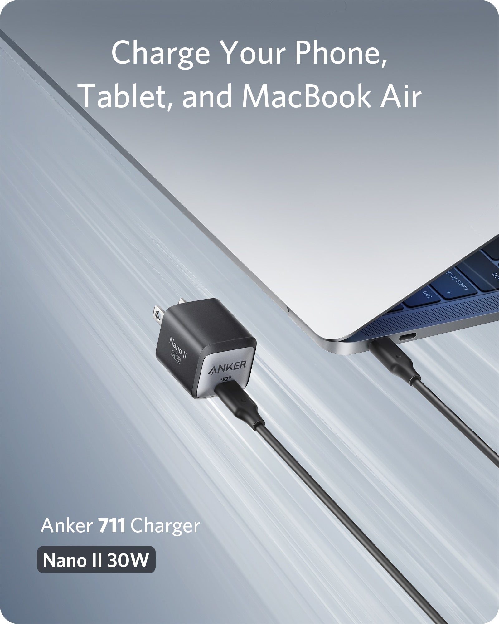 Anker 711 Charger (Nano II 30W)-Color: Black---Ennap.com