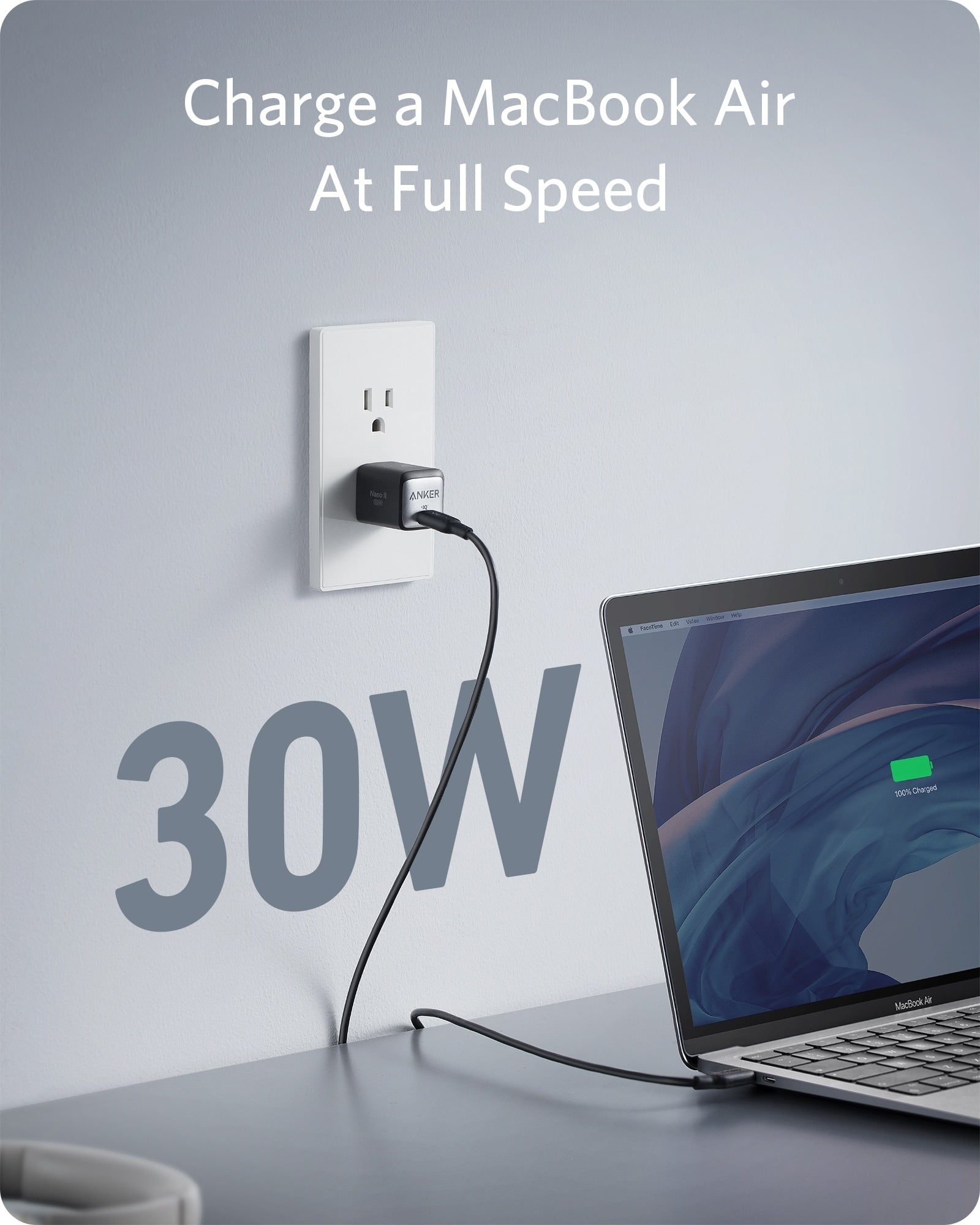 Anker 711 Charger (Nano II 30W)-Color: Black---Ennap.com