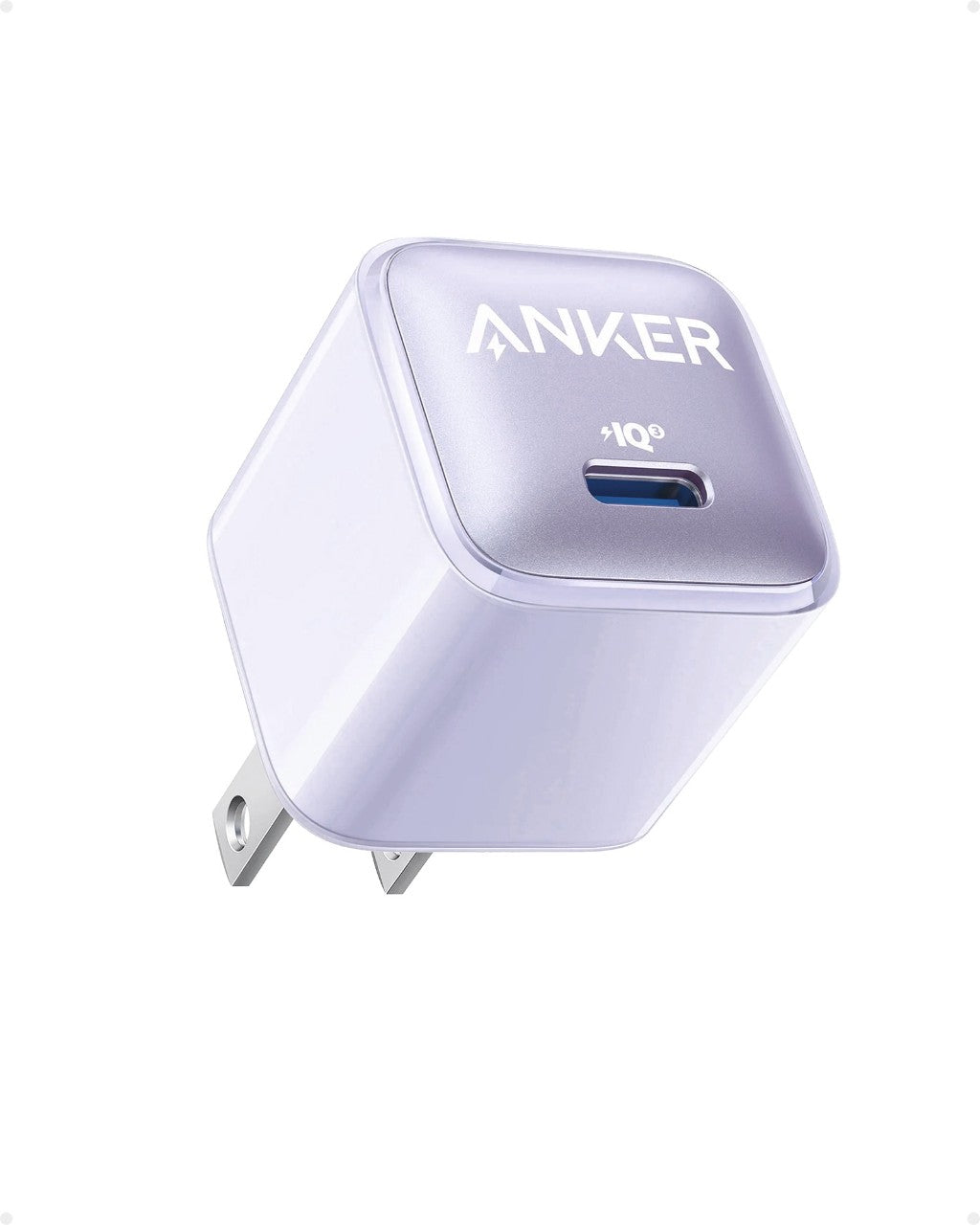 Anker 511 Charger (Nano Pro) 20W USB-C - Anker 511 Charger (Nano Pro) 20W USB-C - Purple Ennap.com