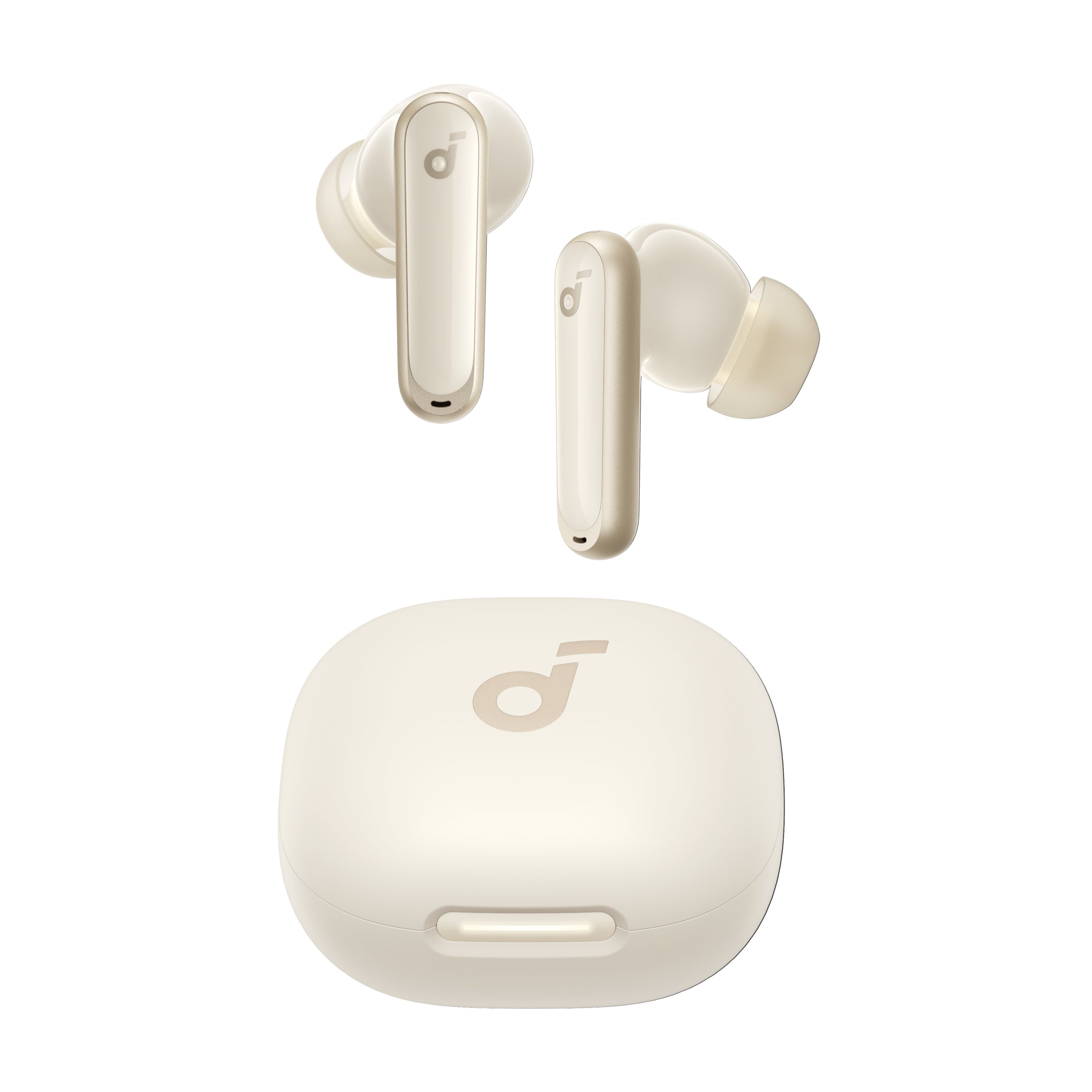 Anker Soundcore P40i Smart ANC True-Wireless Earbuds-Color: Oat White---Ennap.com