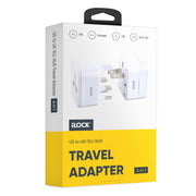iLock Universal Travel Adapter | US to UK/EU/AUS | Compact & Portable 