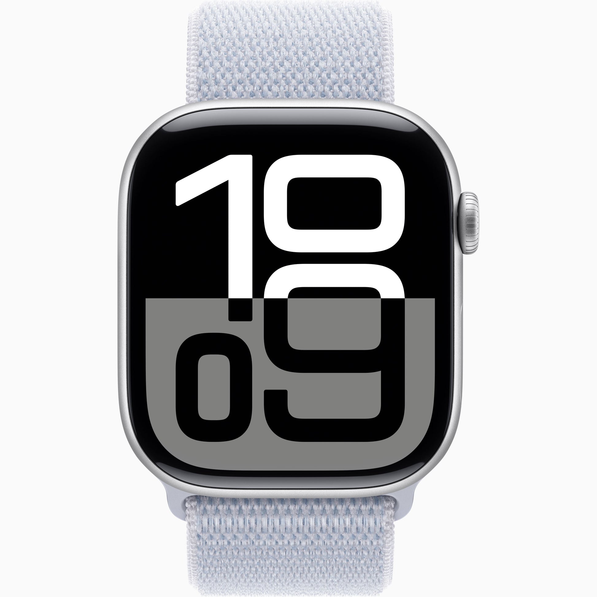 Apple Watch Series 10 Aluminum Case with Textile Sport Loop Band-Color: Silver-Size: 46mm-Connectivity: GPS-Ennap.com