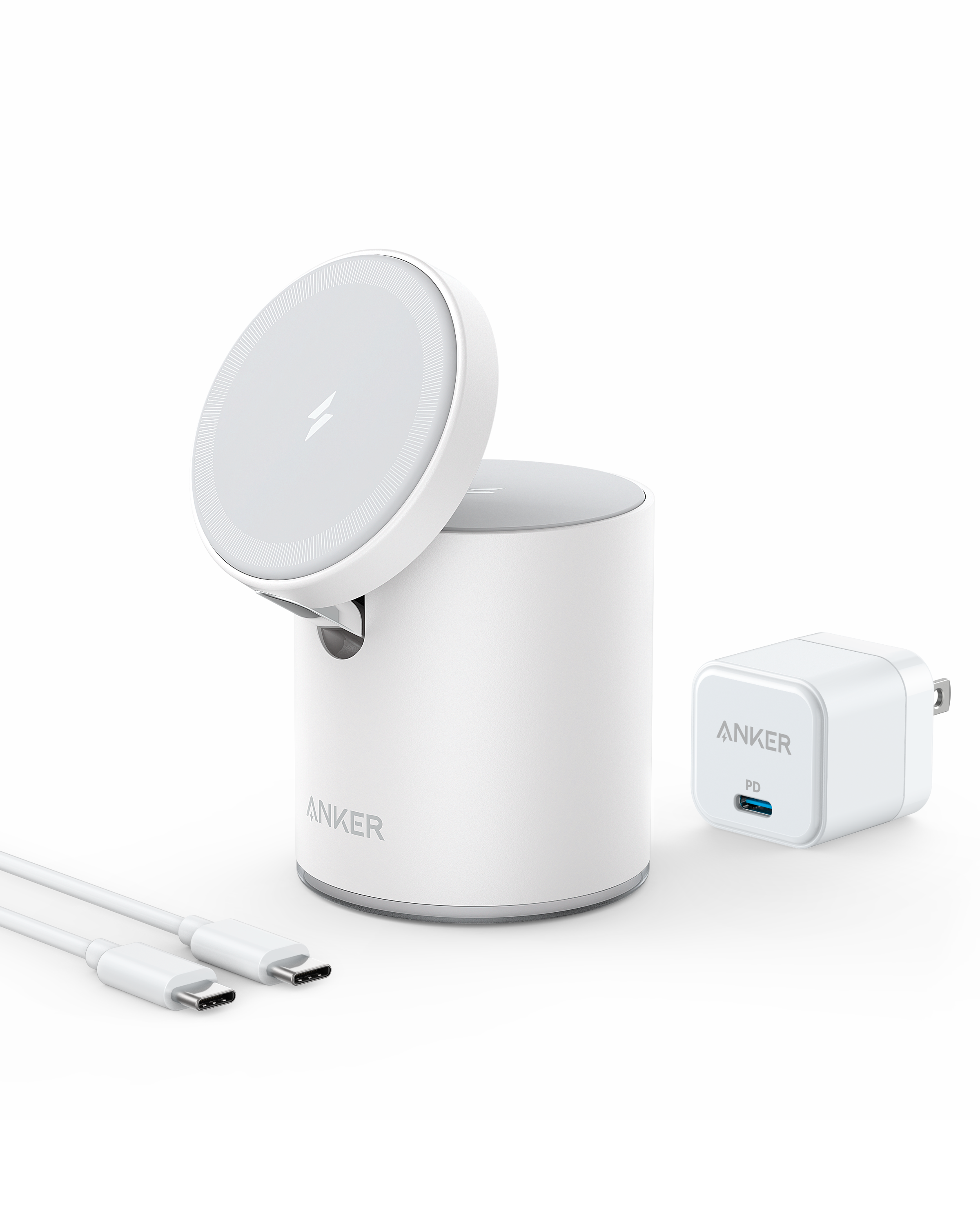 Anker 623 Magnetic Wireless Charger (MagGo) - Anker 623 Magnetic Wireless Charger (MagGo) - White Ennap.com