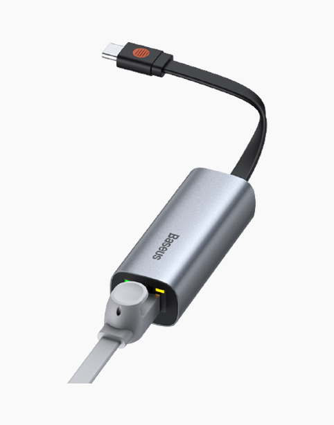 Baseus Steel Cannon Series LAN AdapterUSB & Type-C to RJ45