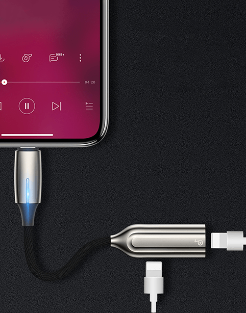 Baseus 2-in-1 L55 iPhone Lighting Male to Dual iPhone Female Adapter - Baseus 2-in-1 L55 iPhone Lighting Male to Dual iPhone Female Adapter - Default Title Ennap.com