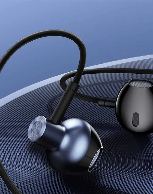 Baseus Encok 3.5mm Wired earphone H19-Color: Black---Ennap.com
