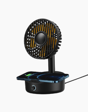 Baseus Hermit Desktop Wireless Charger + Oscillating fan With Five Blades - Baseus Hermit Desktop Wireless Charger + Oscillating fan With Five Blades - Default Title Ennap.com