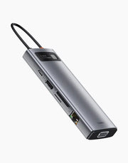 Baseus Metal Gleam Series 9-in-1 Multifunctional Type-C HUB----Ennap.com