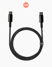 Baseus Tungsten Gold PD 100W Fast Charging Data Cable Type-C to Type-C-Length: 1M---Ennap.com