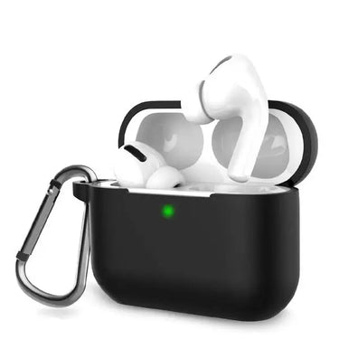 COTEetCI Protective Case For Apple AirPods Pro & AirPods Pro 2 integrated Silicon Case With Hook-Color: Black---Ennap.com
