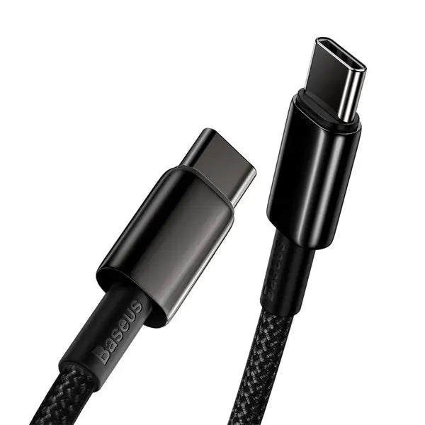 Baseus Tungsten Gold PD 100W Fast Charging Data Cable Type-C to Type-C-Length: 1M---Ennap.com