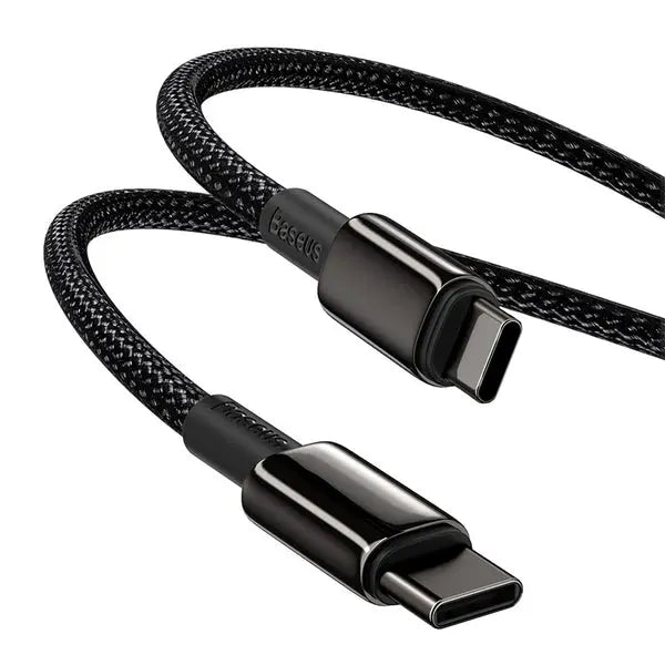 Baseus Tungsten Gold PD 100W Fast Charging Data Cable Type-C to Type-C-Length: 1M---Ennap.com