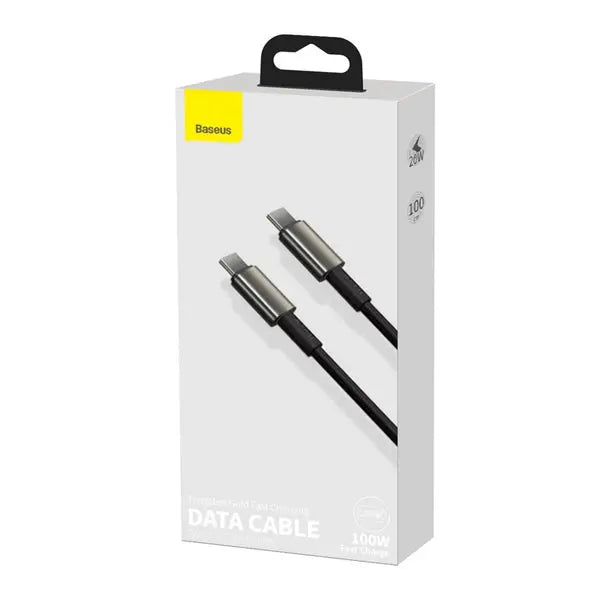 Baseus Tungsten Gold PD 100W Fast Charging Data Cable Type-C to Type-C-Length: 1M---Ennap.com