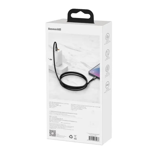 Baseus Tungsten Gold PD 100W Fast Charging Data Cable Type-C to Type-C-Length: 1M---Ennap.com