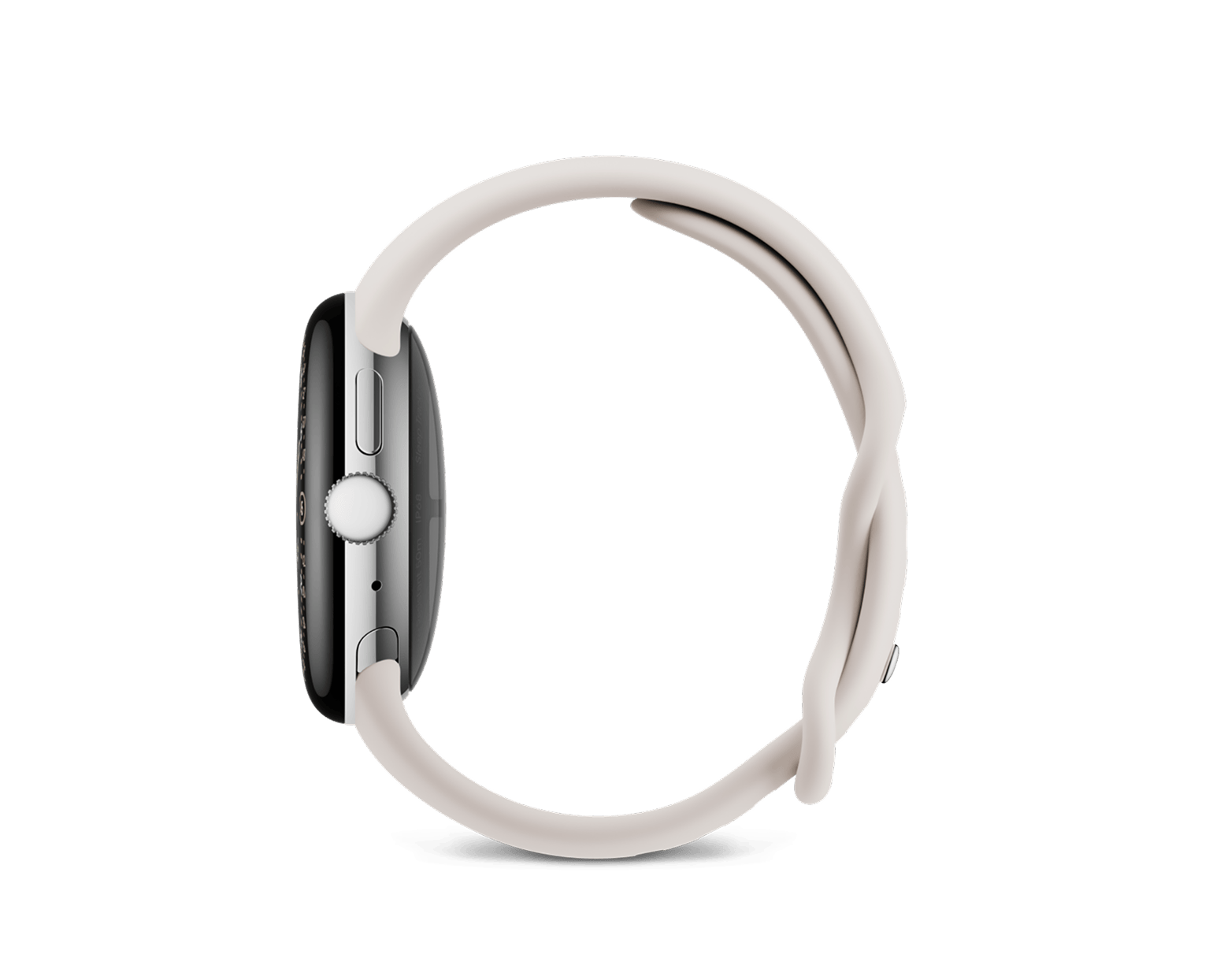 Google Pixel Watch 4-Size: 41mm-Color: Polished Silver Aluminum case / Iris Active Band-Connectivity: Bluetooth / Wi-Fi-Ennap.com