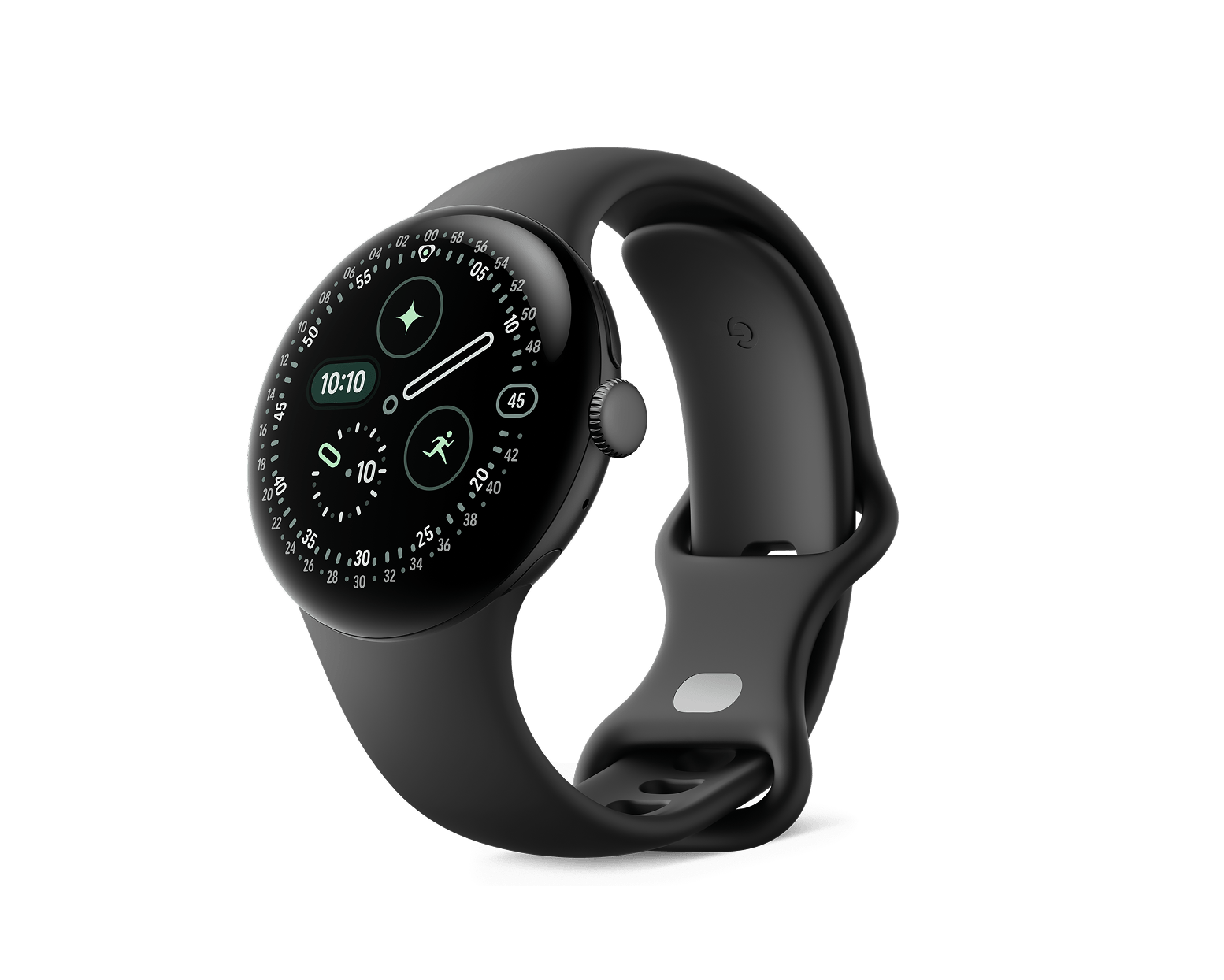 Google Pixel Watch 4-Size: 41mm-Color: Matte Black Aluminum case / Obsidian Active Band-Connectivity: Bluetooth / Wi-Fi-Ennap.com