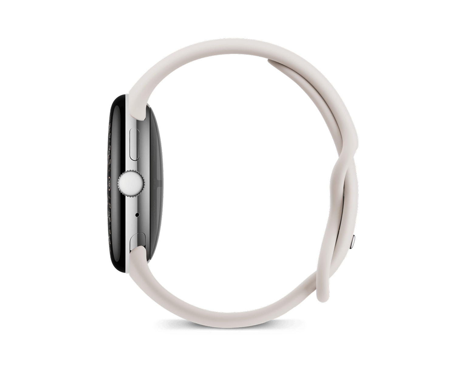 Google Pixel Watch 4-Size: 41mm-Color: Polished Silver Aluminum case / Iris Active Band-Connectivity: Bluetooth / Wi-Fi-Ennap.com