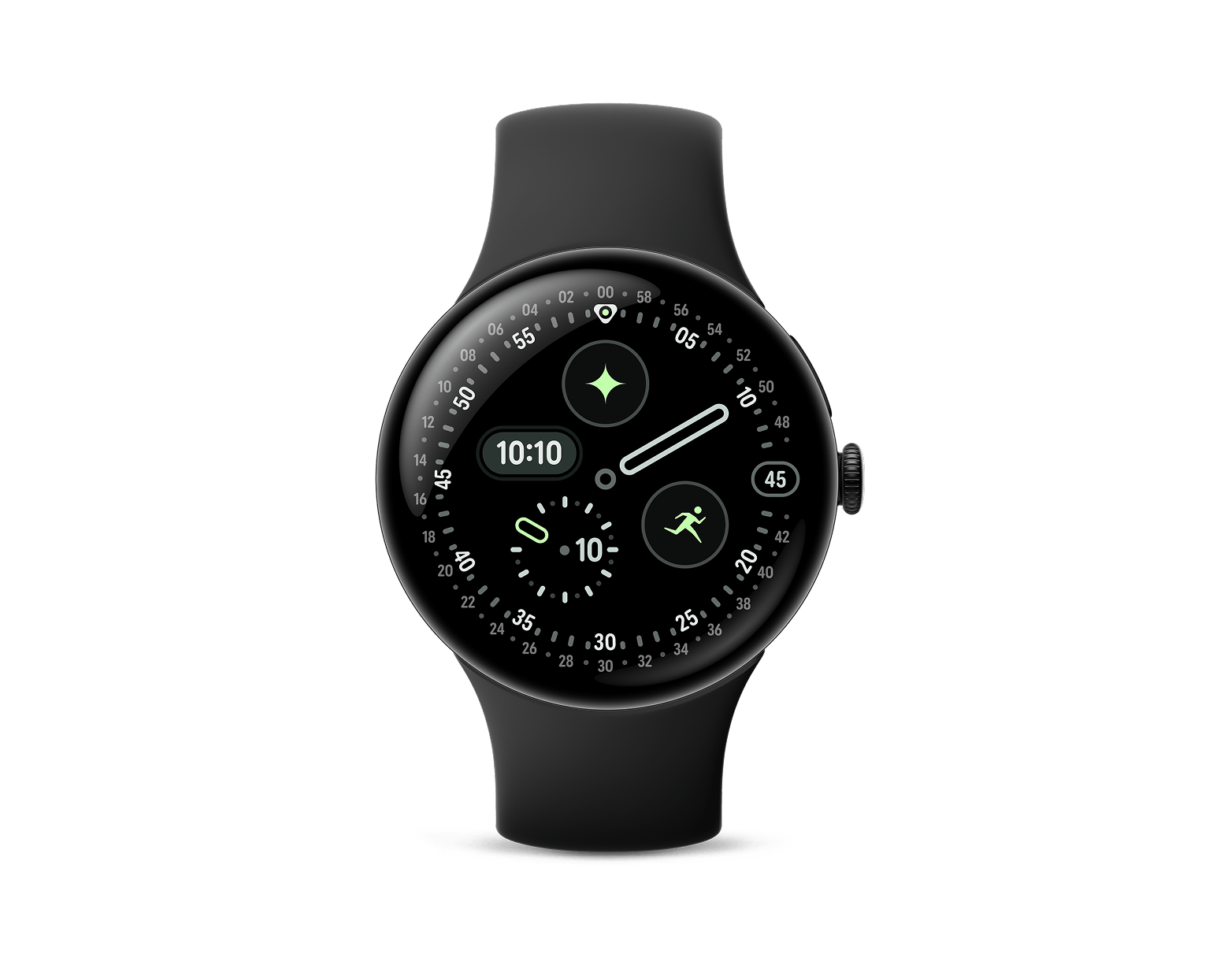Google Pixel Watch 4-Size: 41mm-Color: Polished Silver Aluminum case / Iris Active Band-Connectivity: Bluetooth / Wi-Fi-Ennap.com