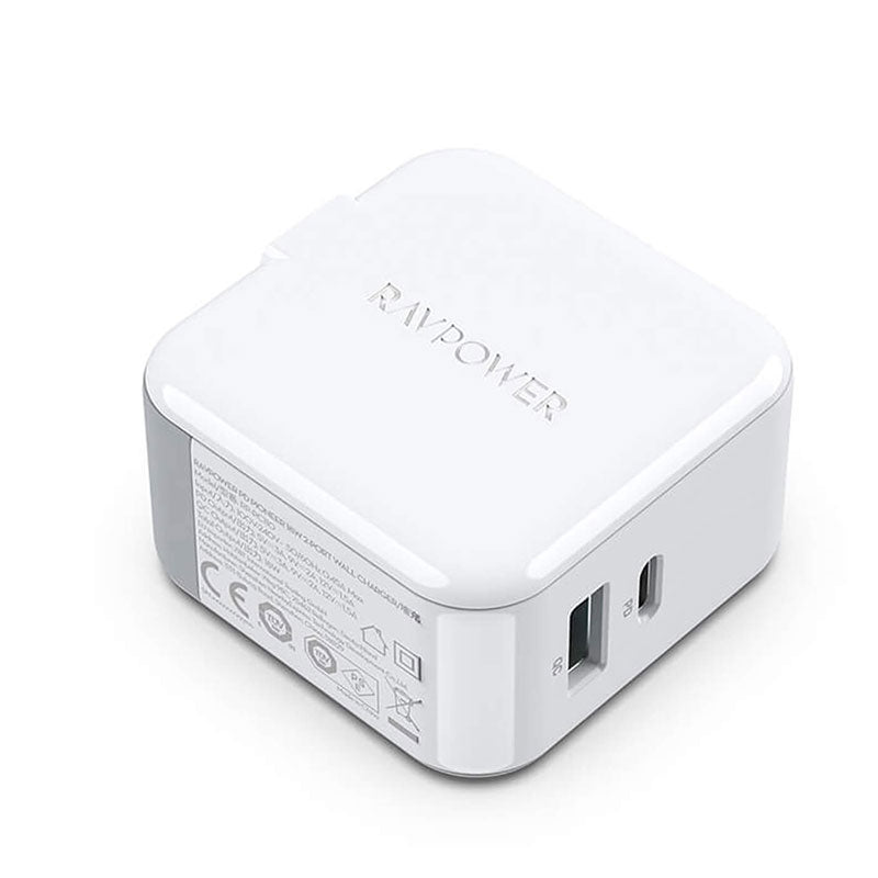 RAVPower RP-PC110 PowerPort Dual 18W Wall Charger - RAVPower RP-PC110 PowerPort Dual 18W Wall Charger - Black Ennap.com