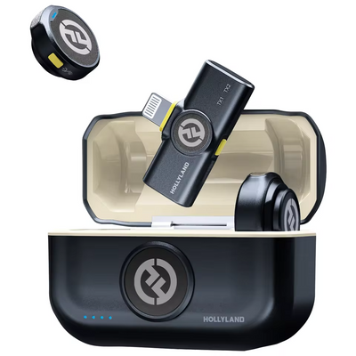 Hollyland LARK M2 - Wireless Lavalier Microphone for iPhone, Android, Camera