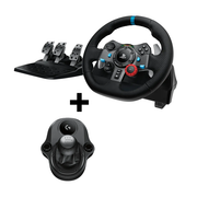 Logitech G29 Driving Force Racing Wheel PS4 PS3 Powered USB port Windows with Logitech G Gaming Driving Force Shifter Combo،Color: Black،Ennap.com