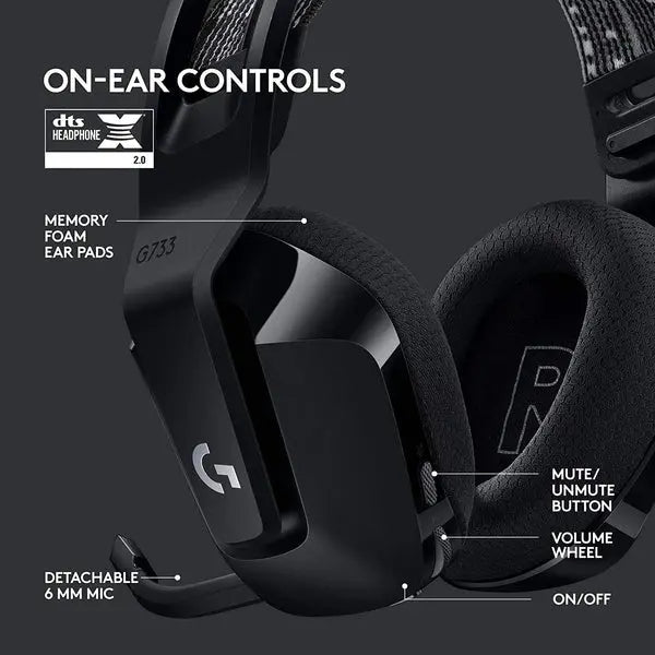 Logitech G733 Lightspeed Wireless RGB Gaming Headset 