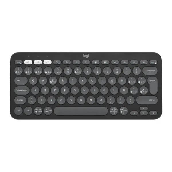 Logitech K380s Pebble Keys 2 Slim Minimalist Bluetooth Keyboard 