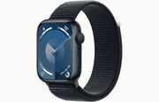 Apple Watch Series 9 Aluminum Case with Textile Sport Loop Band-Color: Midnight-Size: 41mm-Connectivity: GPS-Ennap.com