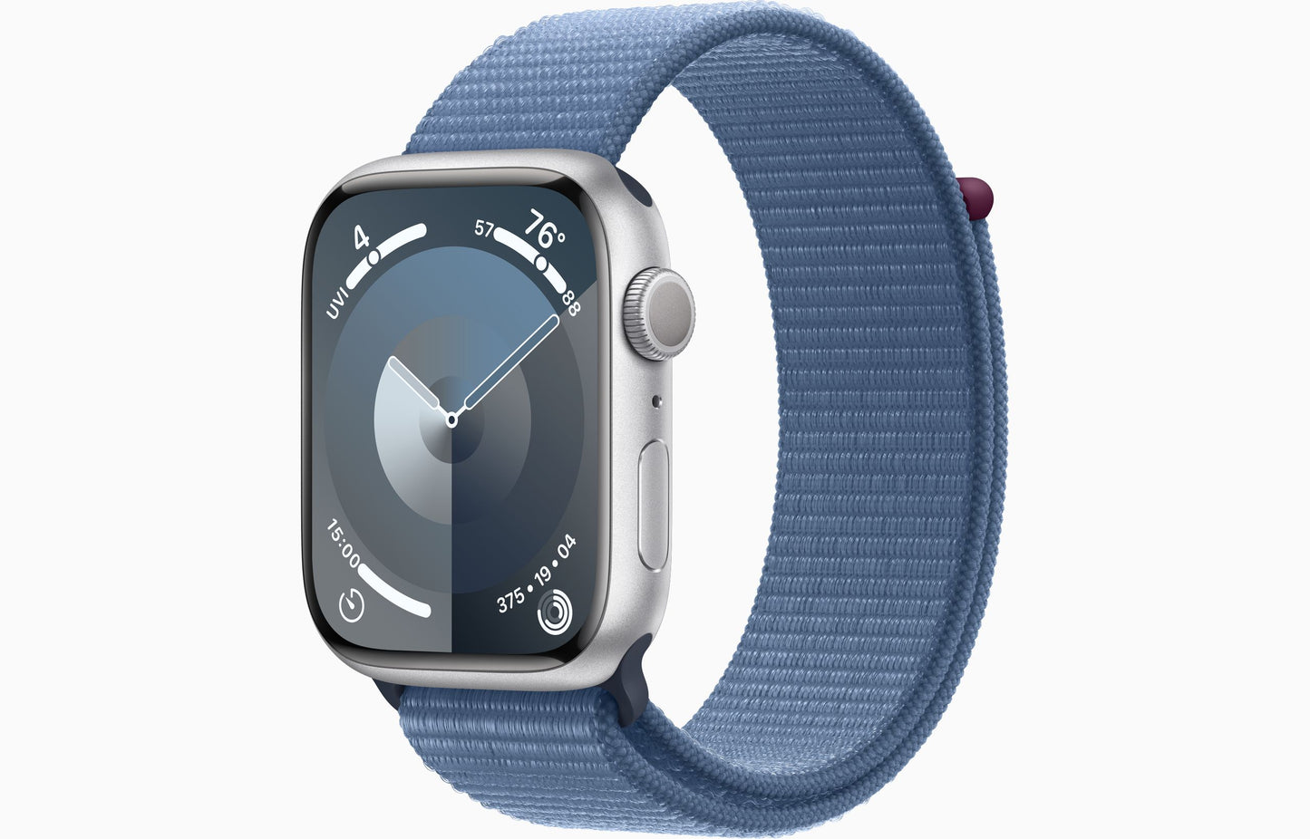 Apple Watch Series 9 Aluminum Case with Textile Sport Loop Band - Apple Watch Series 9 Aluminum Case with Textile Sport Loop Band - Winter Blue / 41mm / GPS Ennap.com