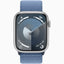 Apple Watch Series 9 Aluminum Case with Textile Sport Loop Band - Apple Watch Series 9 Aluminum Case with Textile Sport Loop Band - Winter Blue / 41mm / GPS Ennap.com