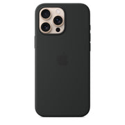 Apple iPhone 16 Pro Max Silicone Case with MagSafe - Apple iPhone 16 Pro Max Silicone Case with MagSafe - Black Ennap.com