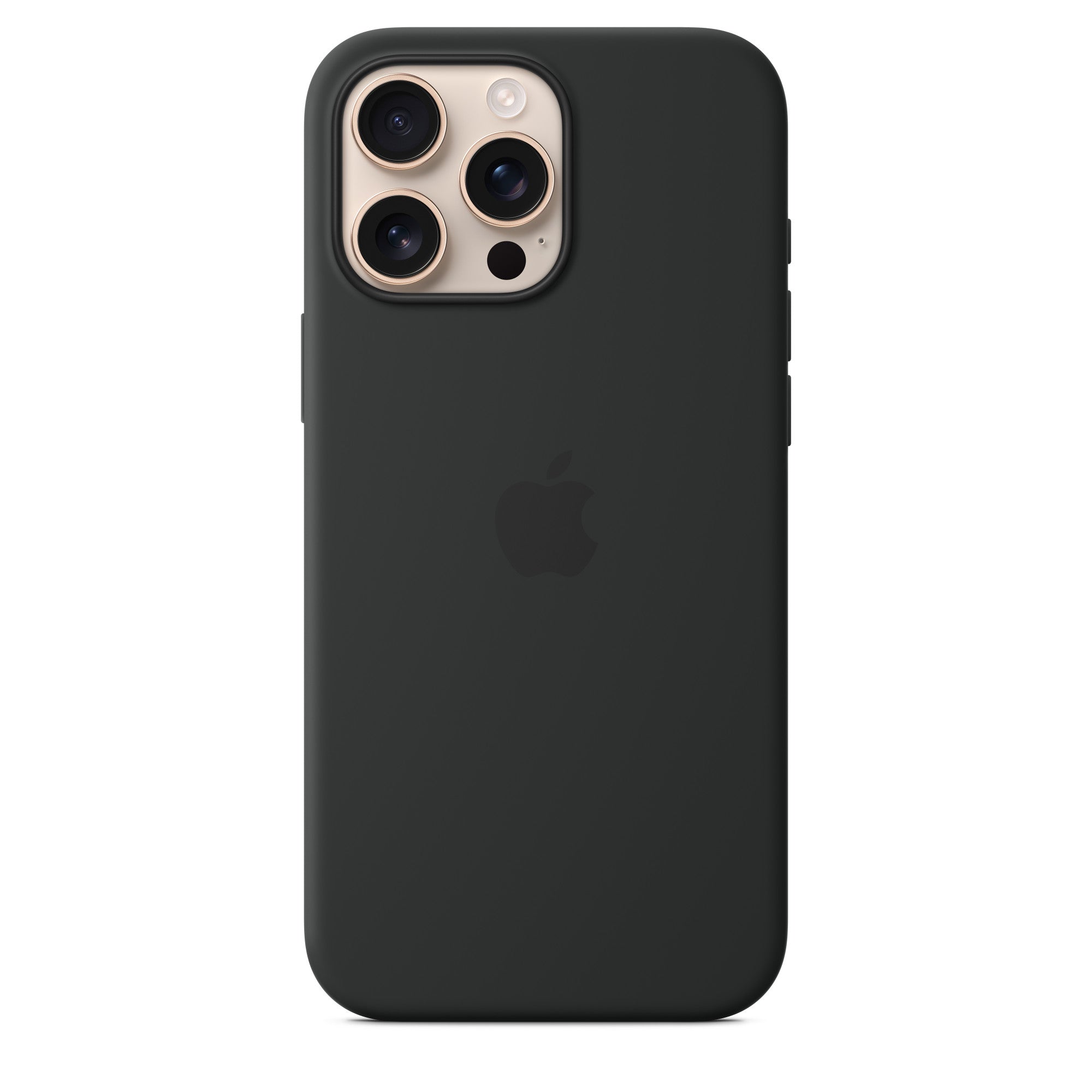 Apple iPhone 16 Pro Max Silicone Case with MagSafe - Apple iPhone 16 Pro Max Silicone Case with MagSafe - Black Ennap.com