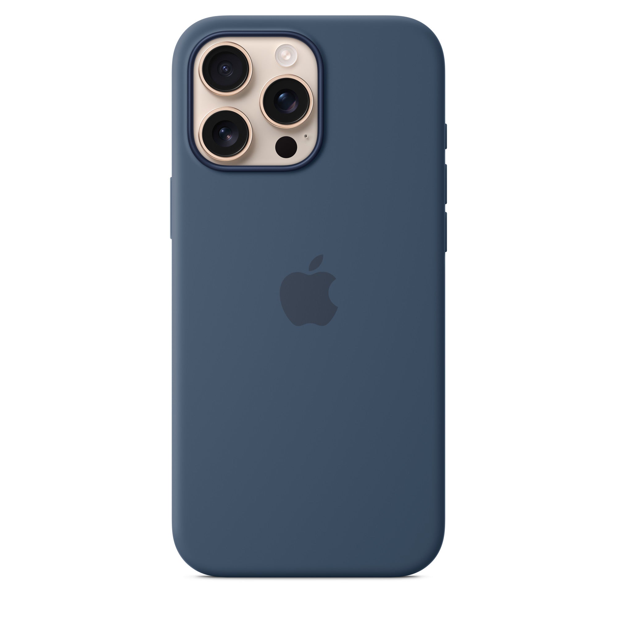 Apple iPhone 16 Pro Max Silicone Case with MagSafe - Apple iPhone 16 Pro Max Silicone Case with MagSafe - Denim Ennap.com