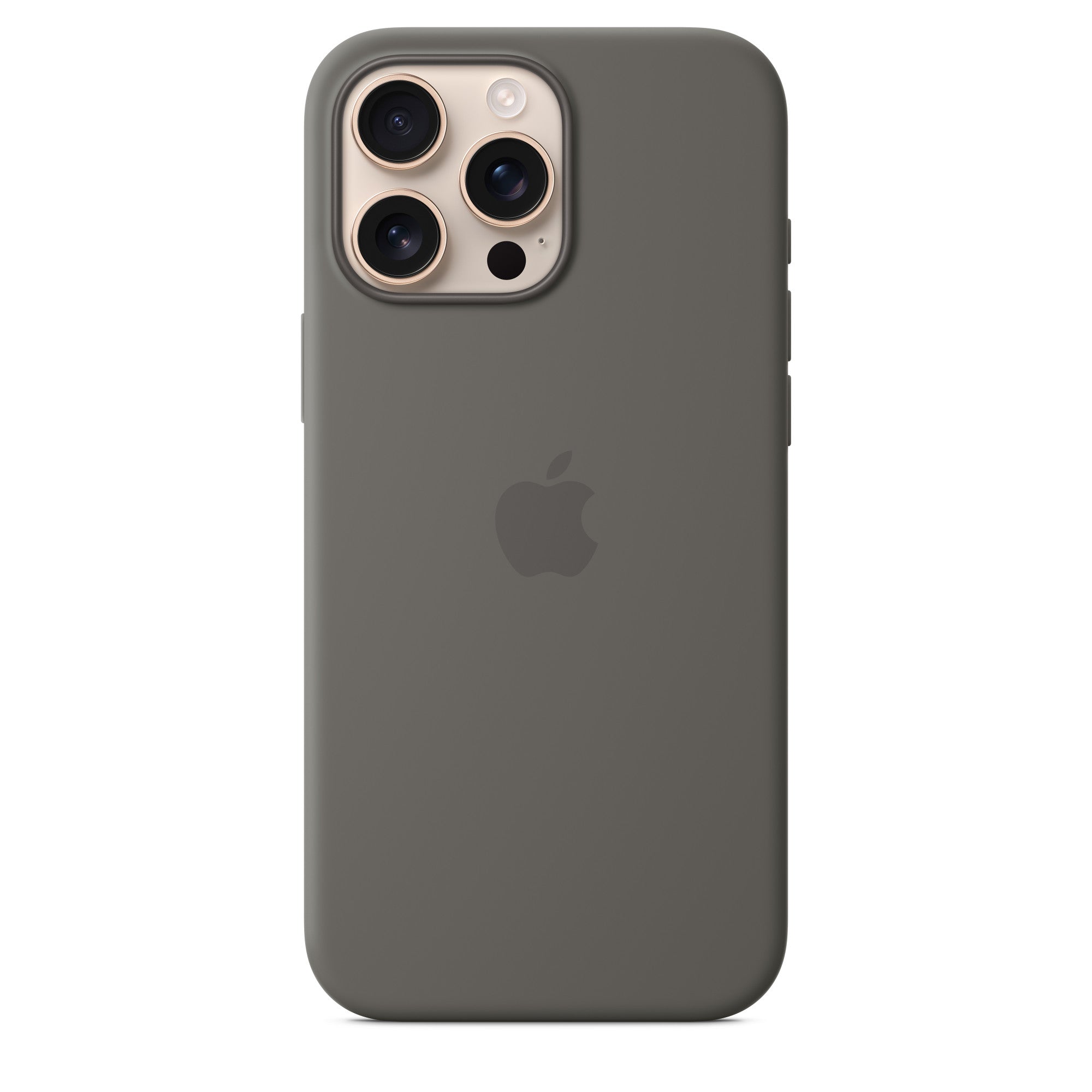Apple iPhone 16 Pro Max Silicone Case with MagSafe - Apple iPhone 16 Pro Max Silicone Case with MagSafe - Stone Gray Ennap.com